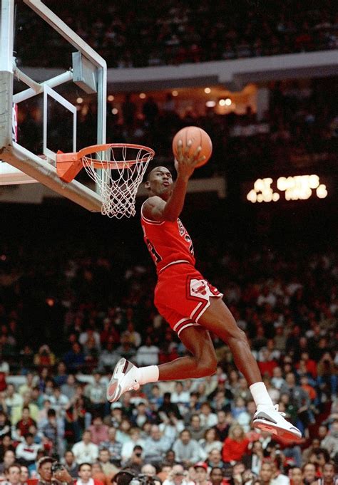 Browse 834 michael jordan dunking photos and images available, or start a new search to explore more photos and images. Basketball: NBA Slam Dunk Contest, Chicago Bulls Michael Jordan in action, making dunk during All Star Weekend, Seattle, WA 2/8/1987.